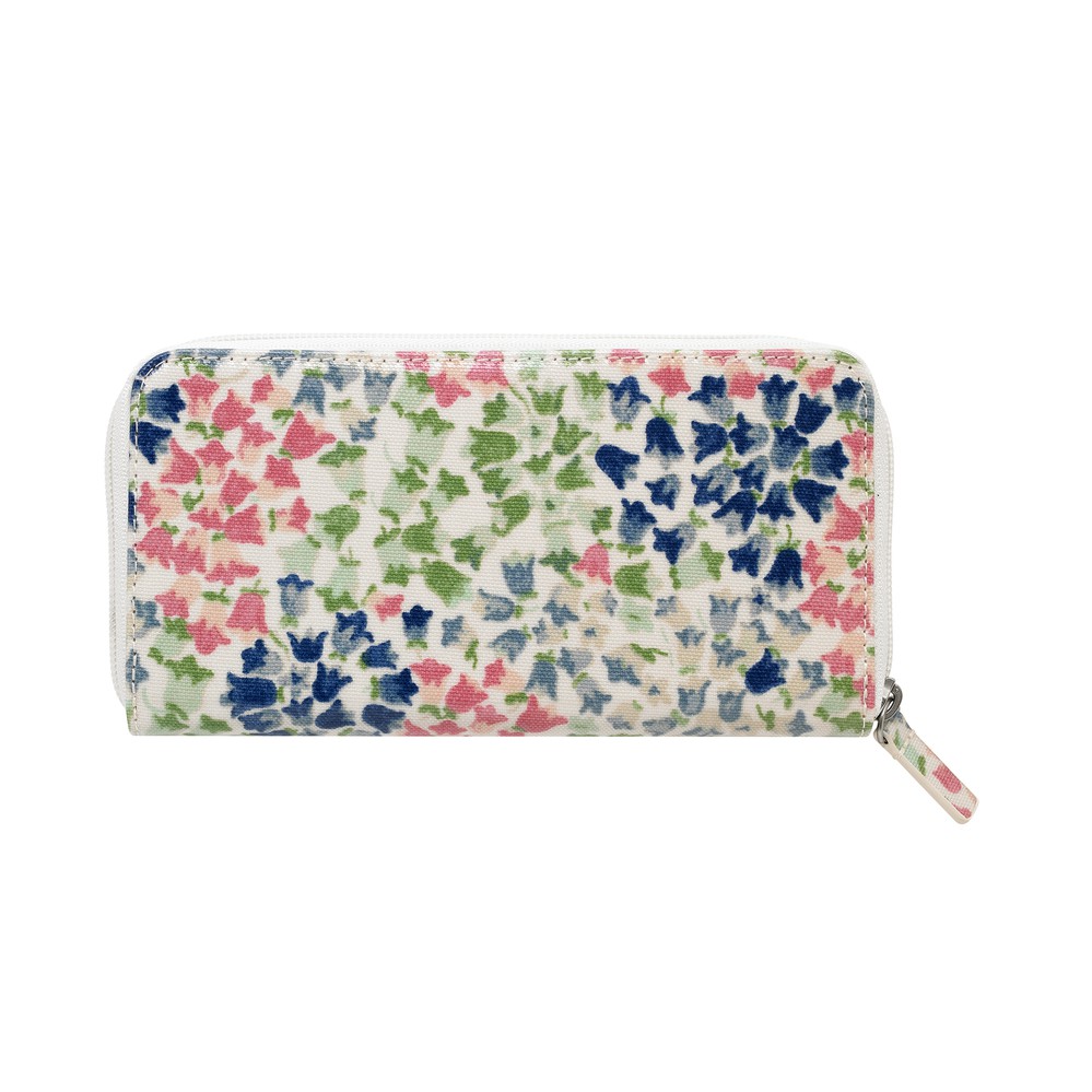 Cath Kidston - Ví cầm tay Continental Zip Wallet Tiny Painted Bluebell - 984829 - Warm Cream