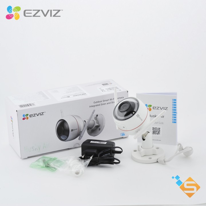 Camera wifi ngoài trời Ezviz C3W Ezguard 2MP 1080P - Tích hợp còi và đèn (CS-CV310) - Sản phẩm cao cấp của HIKVISION