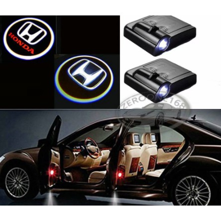 Đèn Laser Logo Honda LED không dây bộ soi rọi chiếu sáng gắn cánh cửa chân xe hơi ô tô Civic City Accord CRV HRV