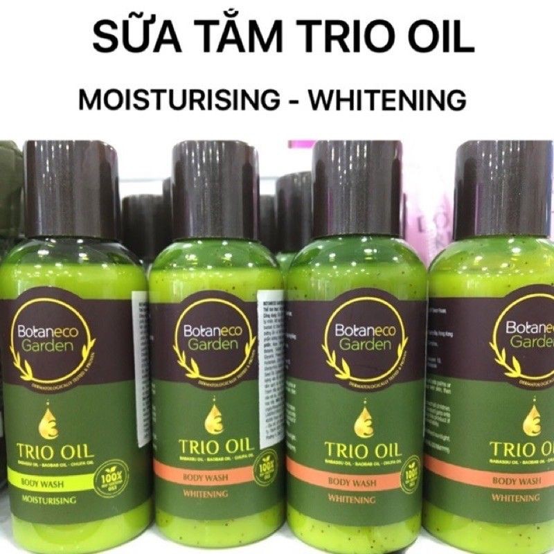 Sữa tắm Trio Oil Botaneco Garden size mini 60ml
