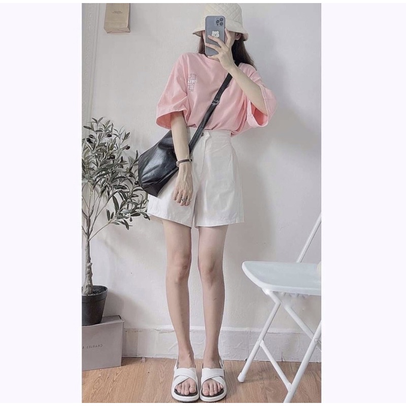 Set Đồ Bộ Hồng GSAWS Nữ Cá tính 🌸 đồ bộ nữ unisex form rộng pastel dễ thương Ulzzang🌸