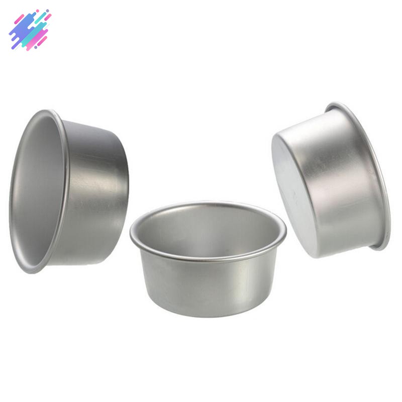 Khuôn hợp kim nhôm hình tròn chống dính với đáy khuôn tháo rời 4/5/6/8/9/10inch