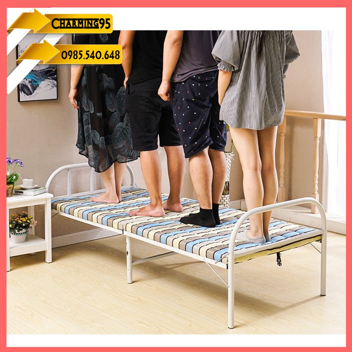 re0359 Giường xếp khung thép kèm đệm 75cm-Giường gấp gọn-Giường xếp