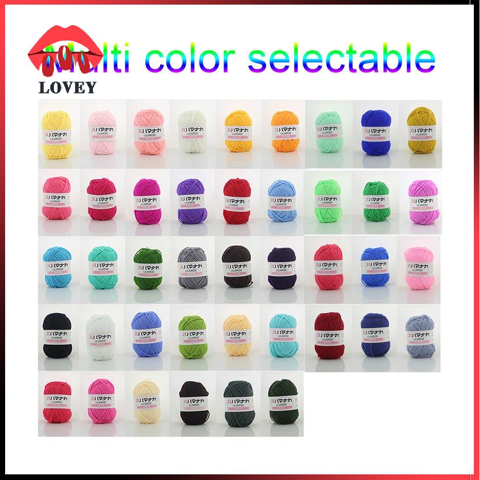 Cuộn len mini cotton sữa dùng làm len móc thú bông/ mũ/ quần áo trẻ em