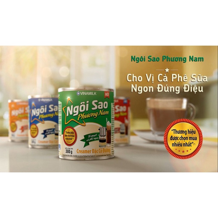 Sữa đặc/Kem đặc Ngôi sao Phương Nam 380g