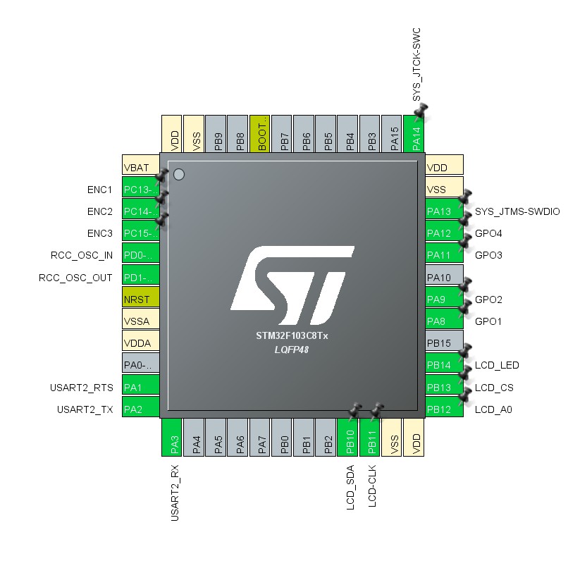 Màn hình LCD12864 tích hợp STM32F103 và Encoder