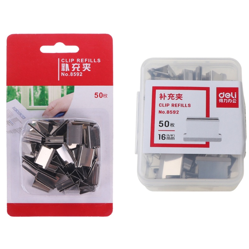 Bộ 50 Kẹp Giấy Bằng Kim Loại Tiện Dụng