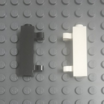 Đồ Chơi Lắp Ráp Brick, Modified 1 x 1 x 3 with 2 Clips (Vertical Grip) - Hollow Stud