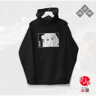 HOT- ÁoHoodie Emilia Emt Waifu Re Zero Subaru Anime Manga siêu chất