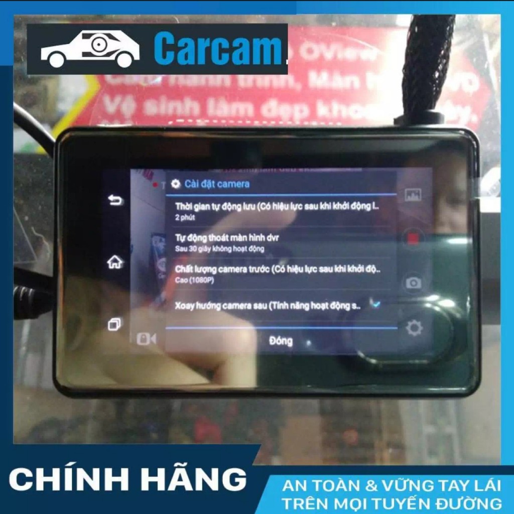 Camera Hành Trình Ô Tô A8 Carcam Android 4G WiFi - Định Vị Giám Sát Từ Xa - Ghi Hình Cùng Lúc Trước & Sau