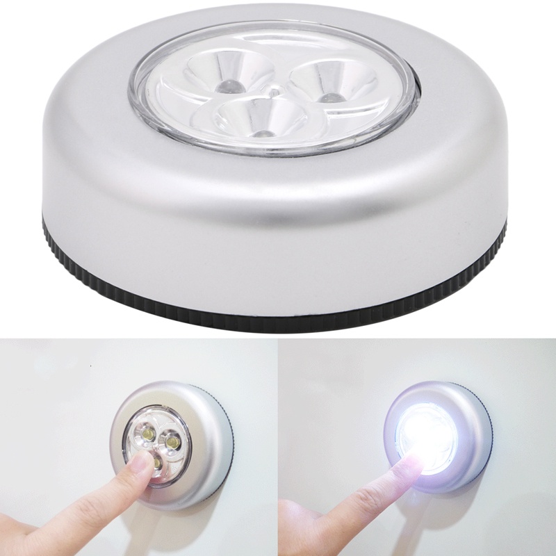 Đèn LED Mini Cảm Ứng Không Dây Tự Dính Gắn Tủ Bếp / Cầu Thang / Hành Lý