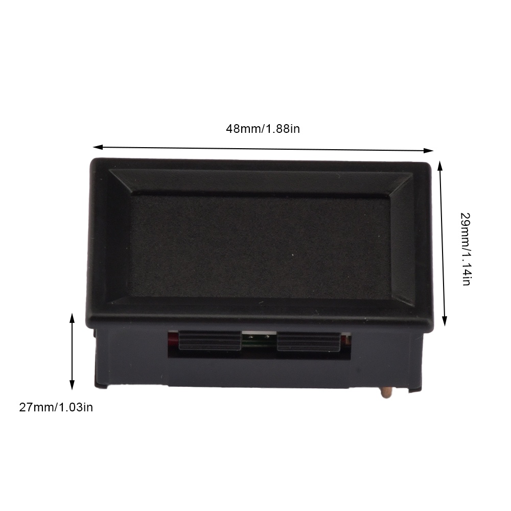 GAQQEE DC/500V/10A Đồng hồ đo điện áp hiện tại màu đỏ và màu xanh năm dây