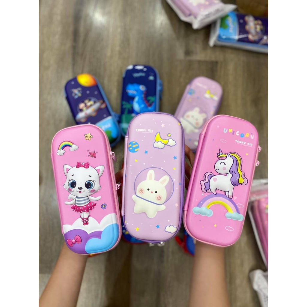 Hộp bút hình nổi 3d cho bé siêu đẹp siêu đáng yêu