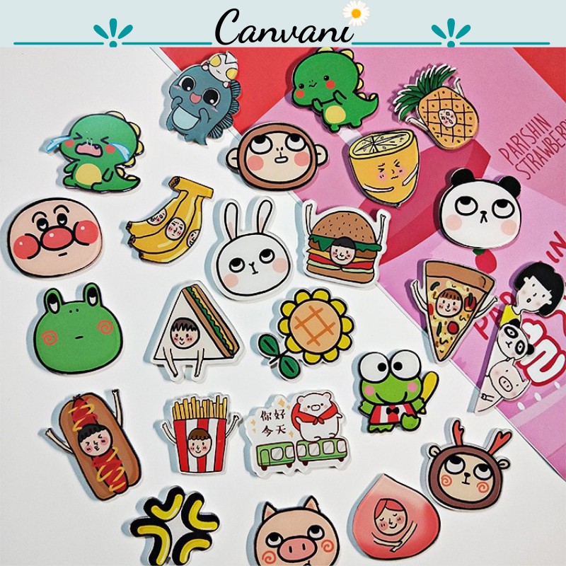 Huy Hiệu Cài Balo Túi Áo Pin Sticker Cute Phụ Kiện Gắn Balo Dễ Thương_Canvani051