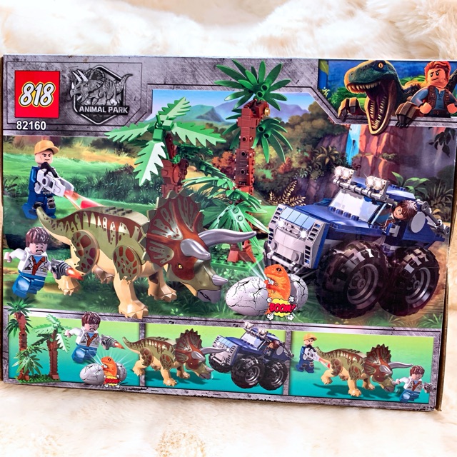 Đồ Chơi Lắp Ghép Xếp Hình Animal Park Công Viên Khủng Long 82160-368 mảnh