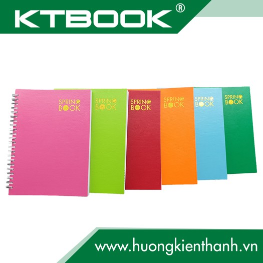 Sổ lò xo bìa da cao cấp KTBOOK B5 - 160 trang