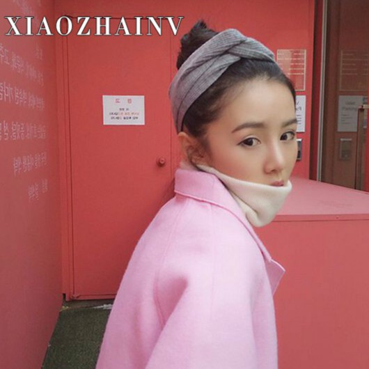 Xiaozhainv Băng Đô Cài Tóc Màu Trơn Đơn Giản Xinh Xắn Cho Nữ