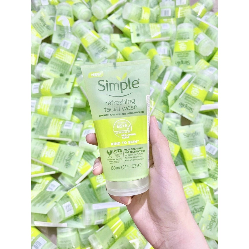 Sữa Rửa Mặt Dạng Gel Simple Refreshing