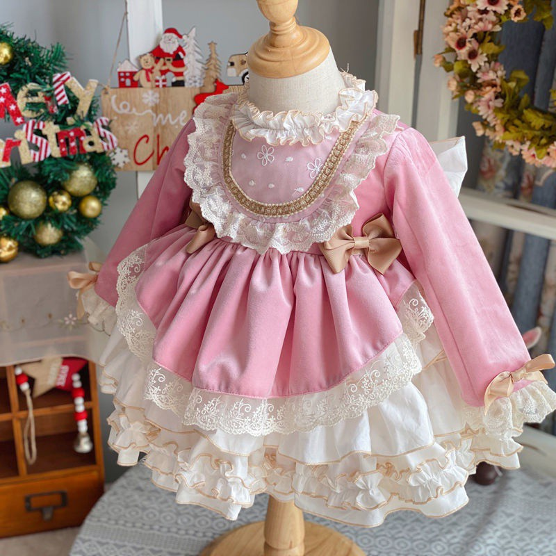 Đầm Công Chúa Phối Ren Xếp Tầng Phong Cách Lolita Cho Bé Gái Dịp Giáng Sinh / Năm Mới | BigBuy360 - bigbuy360.vn