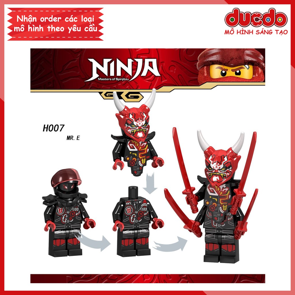 Minifigures nhân vật Ninjago Mr E tuyệt đẹp - Đồ chơi Lắp ghép Xếp hình Mô hình Mini Ninja H007