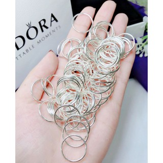 Nhẫn Bạc Trơn💝FREESHIP💝Nhẫn Trơn Tròn Bạc Ta