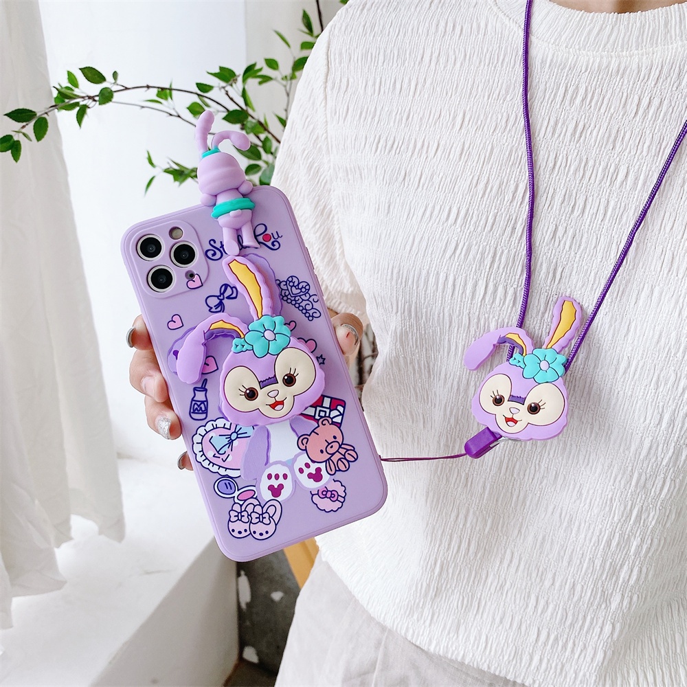 Ốp Điện Thoại Mềm In Hình stellalou 3d Có Dây Đeo Cho iphone 15 14 13 12 mini 11 pro max x xr xs max se 2022 se3 se2 8 7 plus