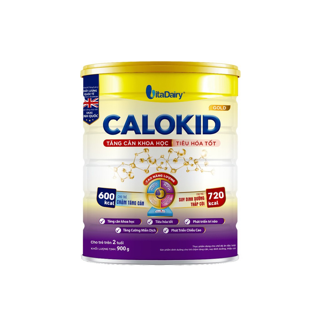 Sữa CALOKID Gold 900g Cho trẻ từ 1-10 tuổi