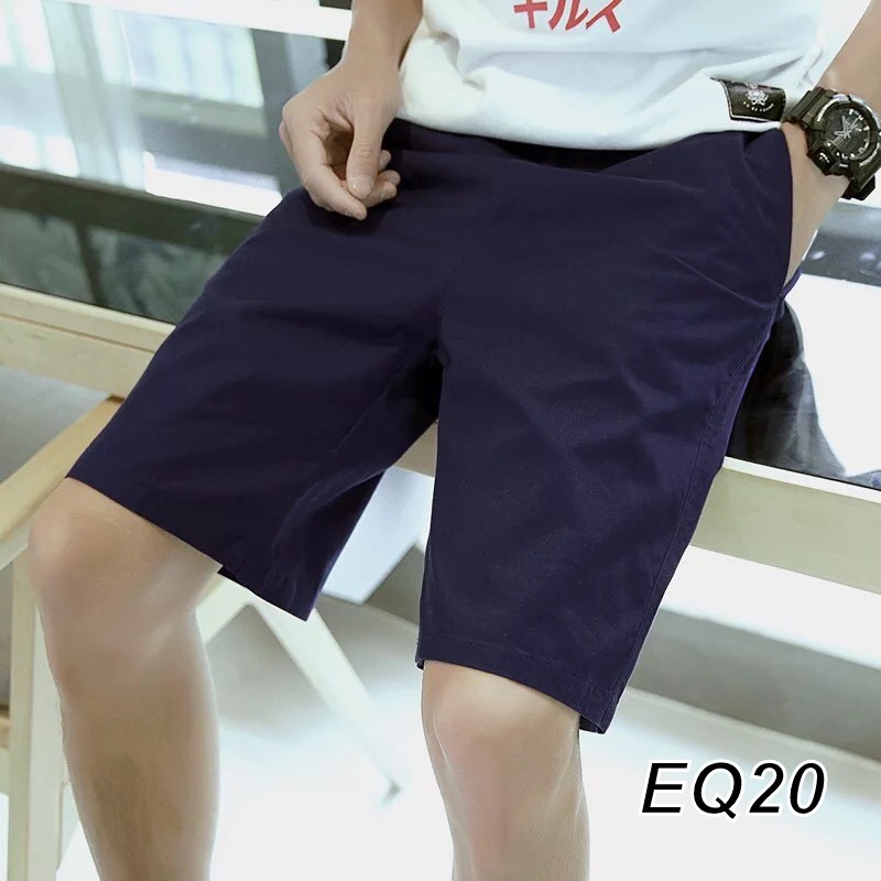 QUẦN SHORT KAKI MÀU XANH EQ20