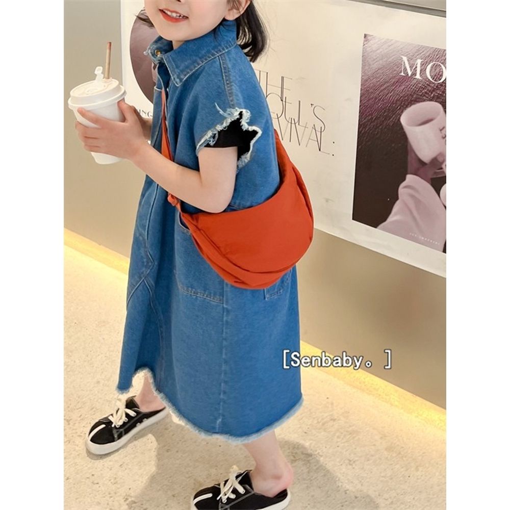 Đầm Denim Không Tay In Hoa 5 Món Thời Trang Mùa Xuân Cho Bé Gái