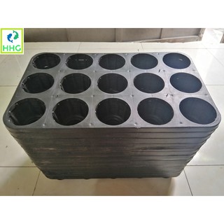 25 KHAY NHỰA CỨNG 15 LỖ TRỒNG RAU ƯƠM MẦM