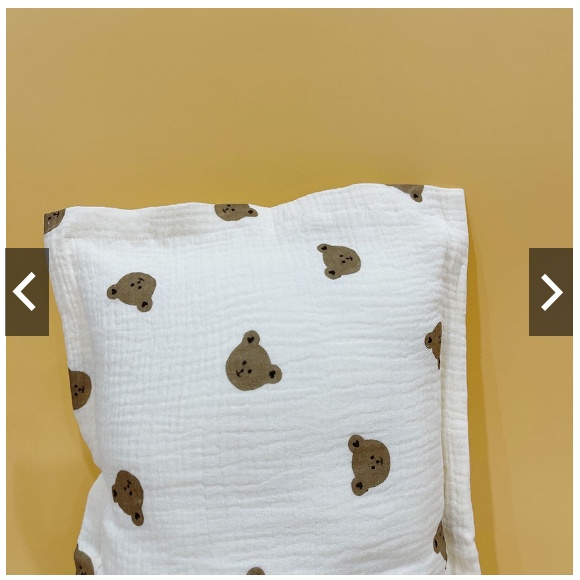 Gối Xô Sơ Sinh,Gối Xô MUSLIN Mềm Mịn Lõi Bông Thấm Hút Mồ Hôi Cho Bé