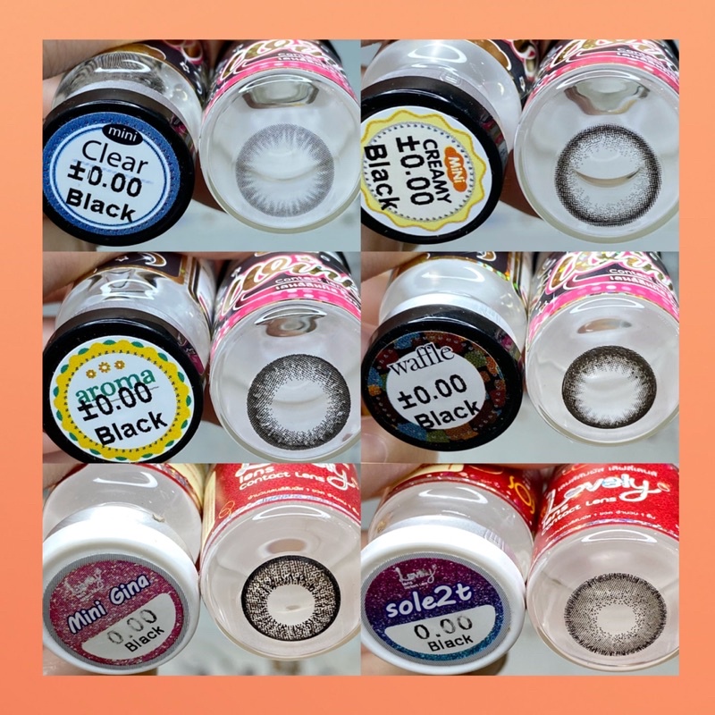 Các mẫu lens Đen_Black HOT không giãn_không độ (FREE SHIP)