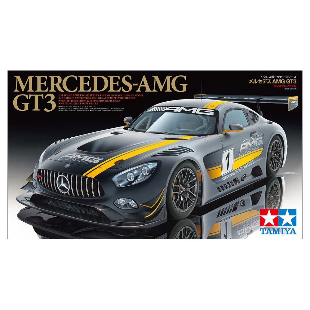 [YEEYEE] MÔ HÌNH LẮP RÁP TAMIYA - XE Ô TÔ 1/24 MERCEDES-AMG GT3