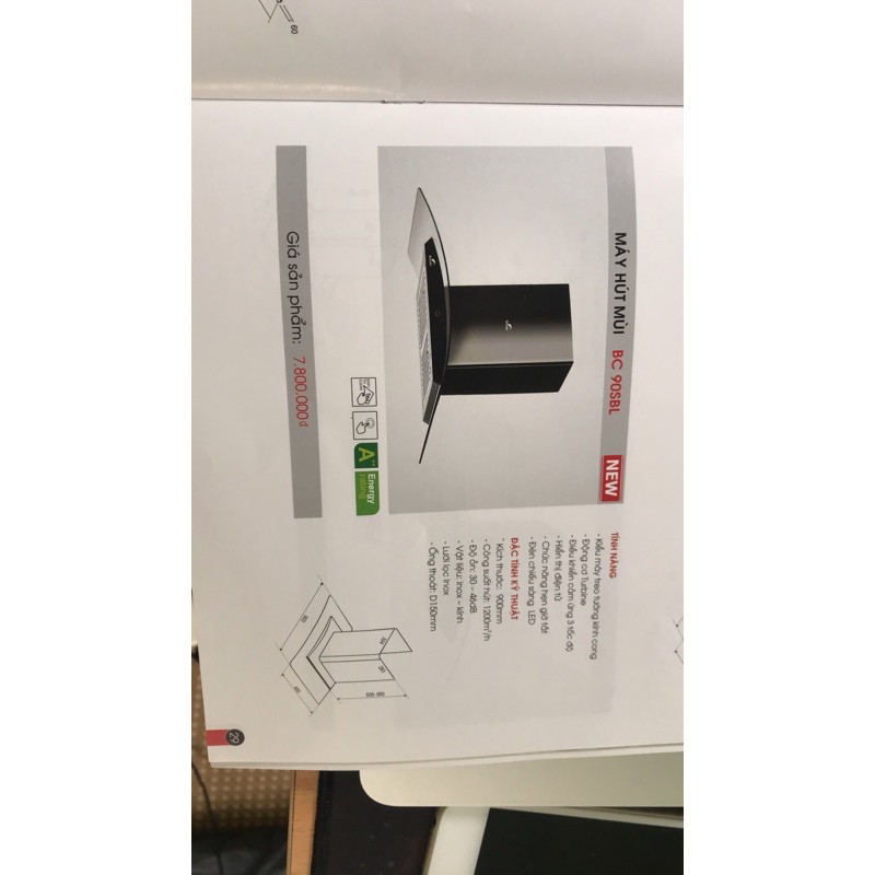 Máy Hút Mùi Bauer BC 70SBL Hút mùi kính cong nhà bếp, hút mạnh, êm Bảo hành chính hãng Bauer 2 năm