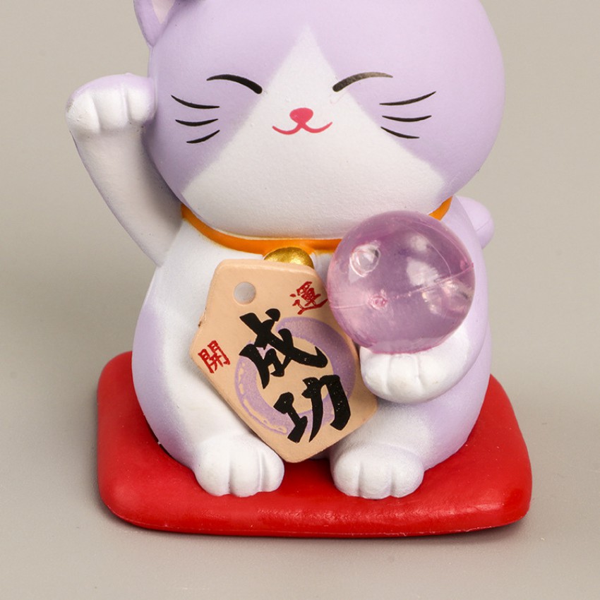 Tượng Mèo May Mắn Cầm Ngọc  Size 5 cm - Đồ Trang Trí Nhỏ, Đồ Trang Trí Sáng Tạo