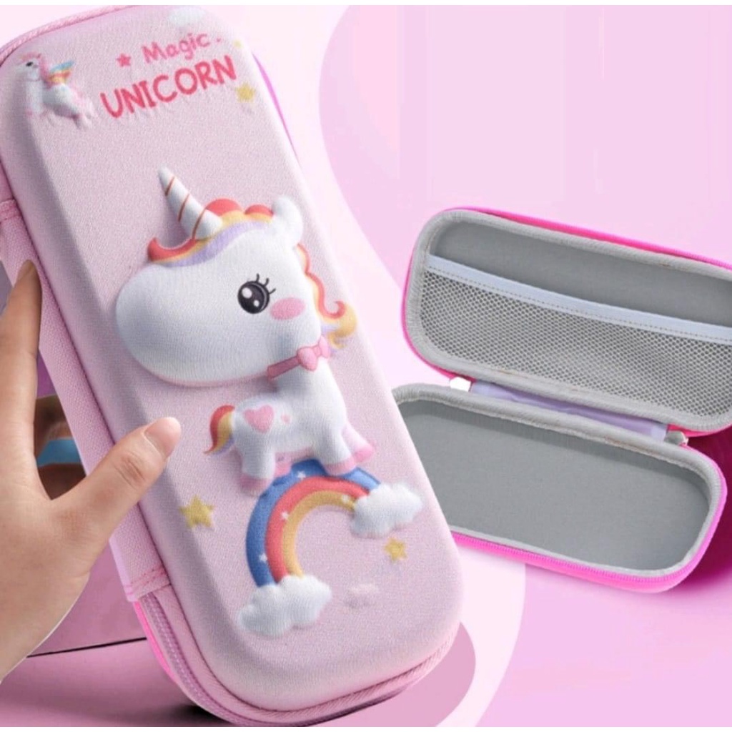 Hộp Bút In Lụa 3D Họa Tiết Dễ Thương Sáng Tạo Cho Bé Hộp bút trẻ em in nổi kiểu dáng dễ thương đựng dụng cu học tập