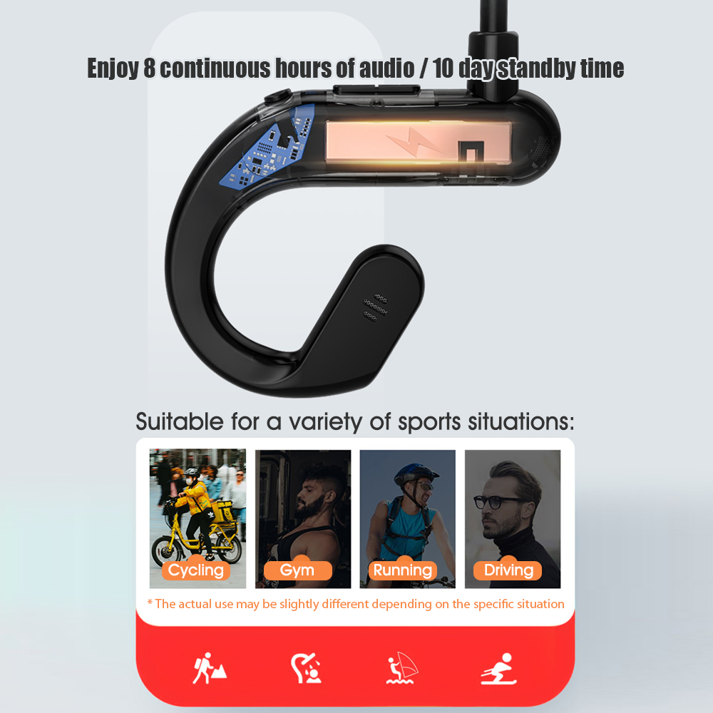 Original Lenovo X3 Bone Conduction Bluetooth Earphone Sport Waterproof Wireless Bluetooth Headphone 2021 New Designed