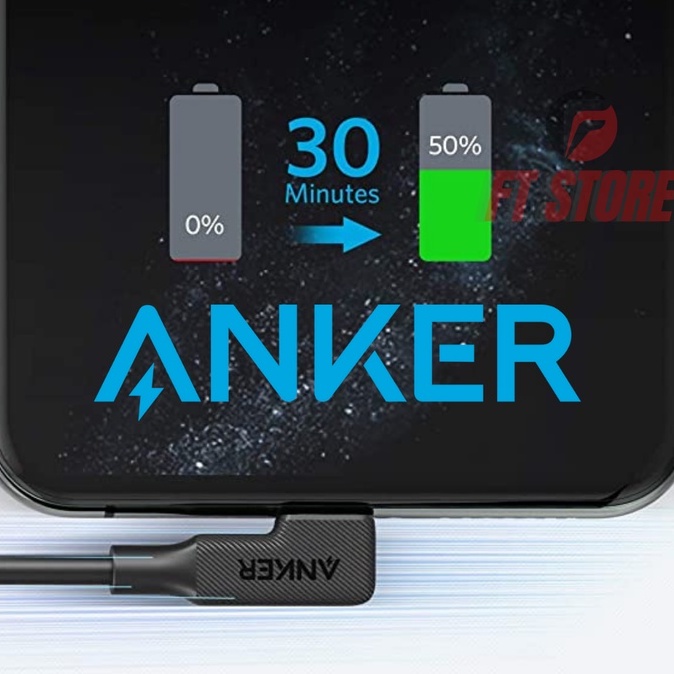 [GIAO HOẢ TỐC] Cáp Sạc Nhanh Anker Y2360 0.9m/Y2370 1.8m 90 độ gaming PD 20W 30W BH12T