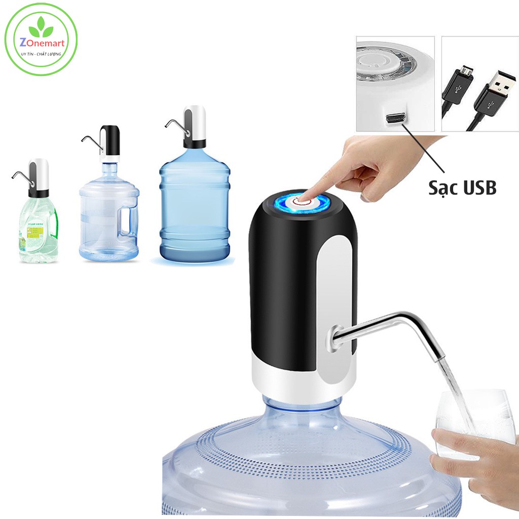 Vòi bơm nước tự động hút rượu sạc điện cổng USB mini - B050 có ống hút 40cm