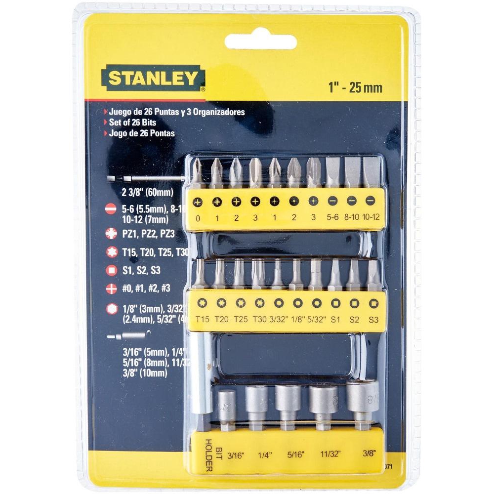 29 chi tiết Bộ đầu vít Stanley 68-071