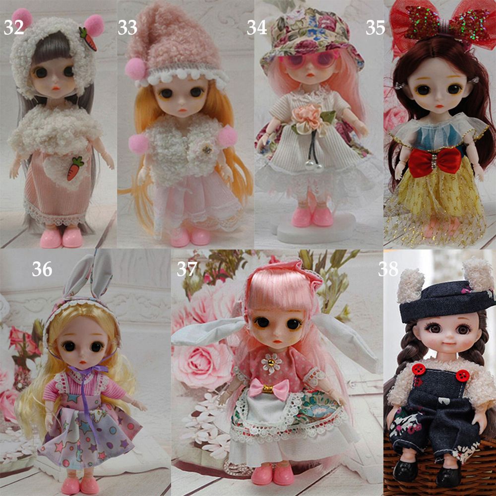Set quần áo thời trang cho búp bê Gsc tỷ lệ 1/12 16~17cm Bjd Molly 37 mẫu tùy chọn Obitsu 11 Ob11