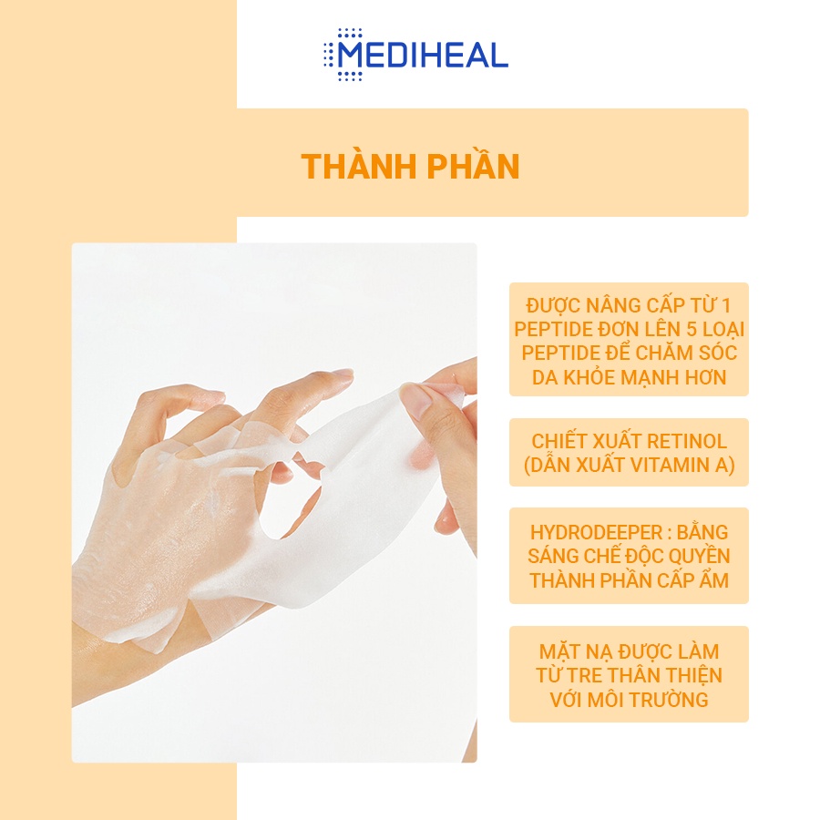 Mặt Nạ Săn Chắc Và Tái Tạo Da MEDIHEAL THE E.G.T Nourishing Ampoule Mask 27ml