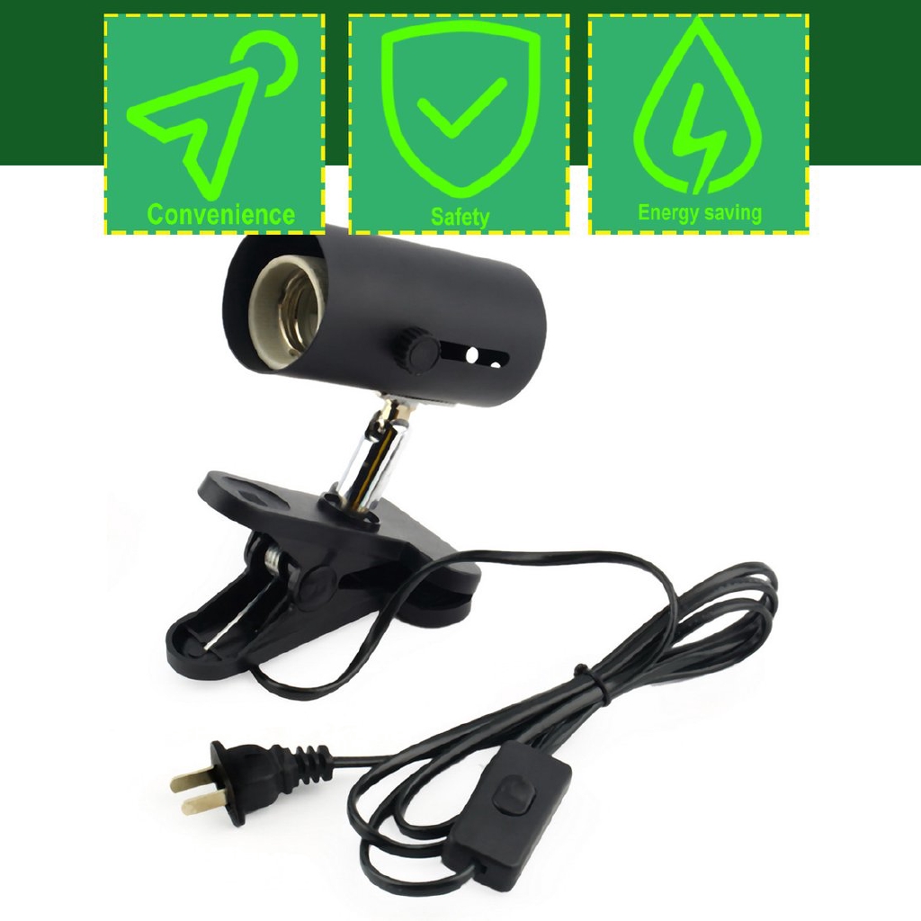 Đèn❤Aquarium Reptile Light Holder Heat Lamp Clamp Ceramic Infrared Emitter Stand | BigBuy360 - bigbuy360.vn