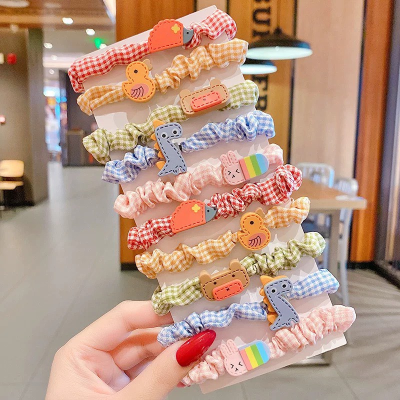 Set 10 dây chun buộc cột tóc cho bé gái cute dễ thương kiểu hàn quốc DC39 JOLY