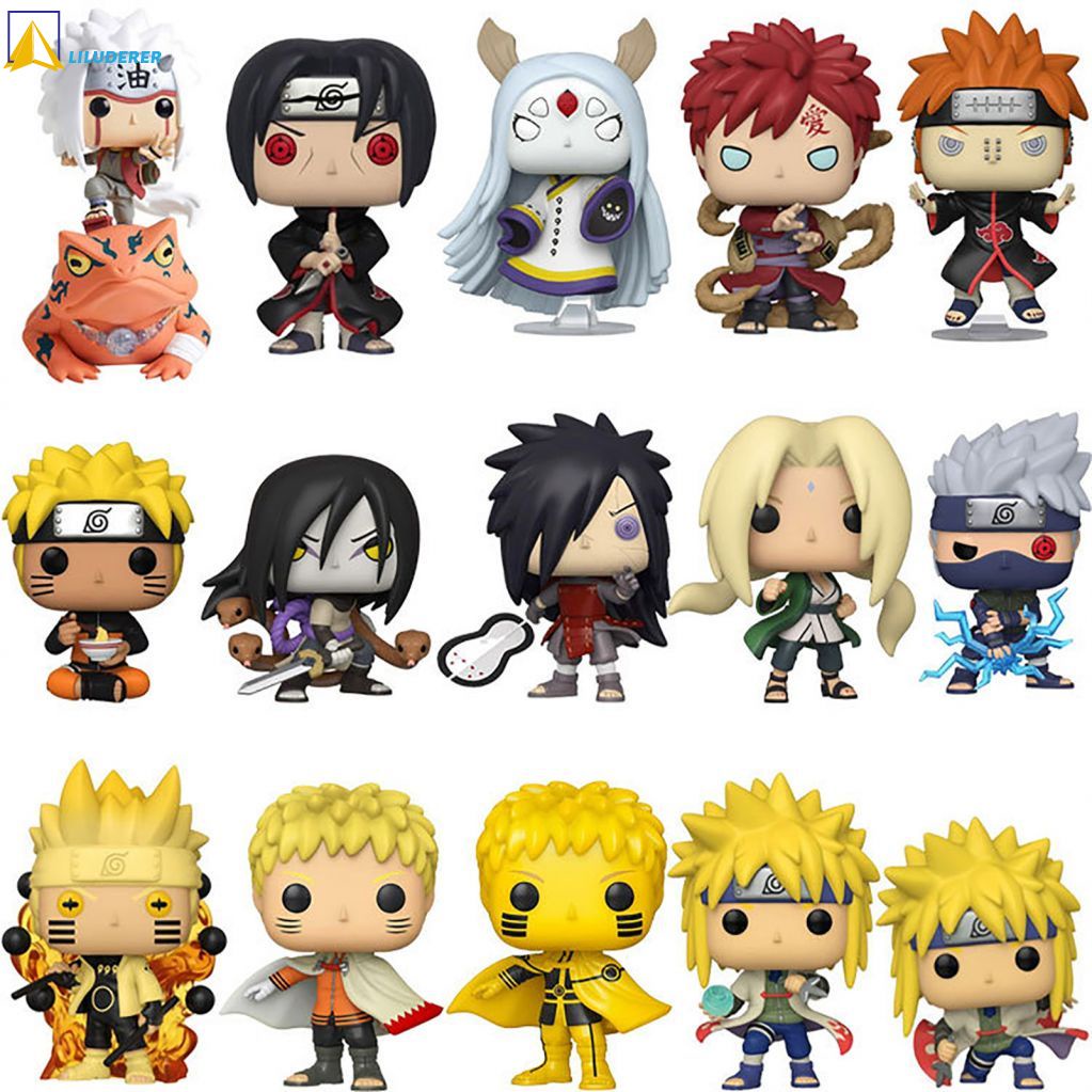 LI Funko POP Naruto Naruto Konoha Ninja Uzumaki Naruto Modelo de figura de Naruto de seis maneiras LI