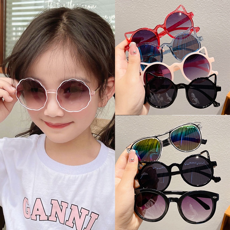 Kính Mát Gọng Tròn Thời Trang Cho Bé