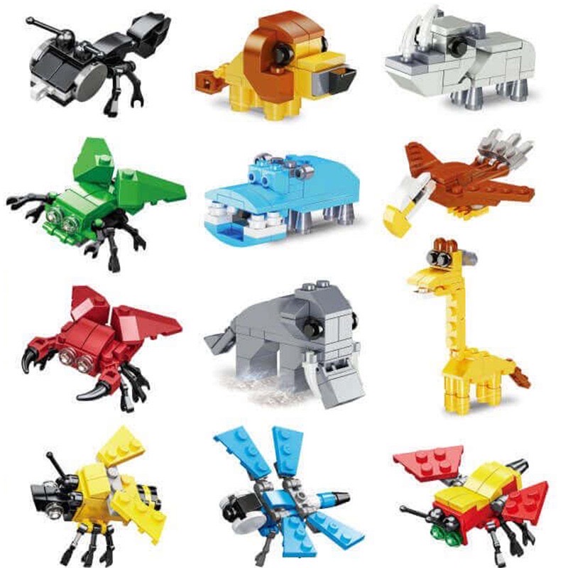 Lego khủng long bộ 32 chi tiết dành cho bé 3-5 tuổi