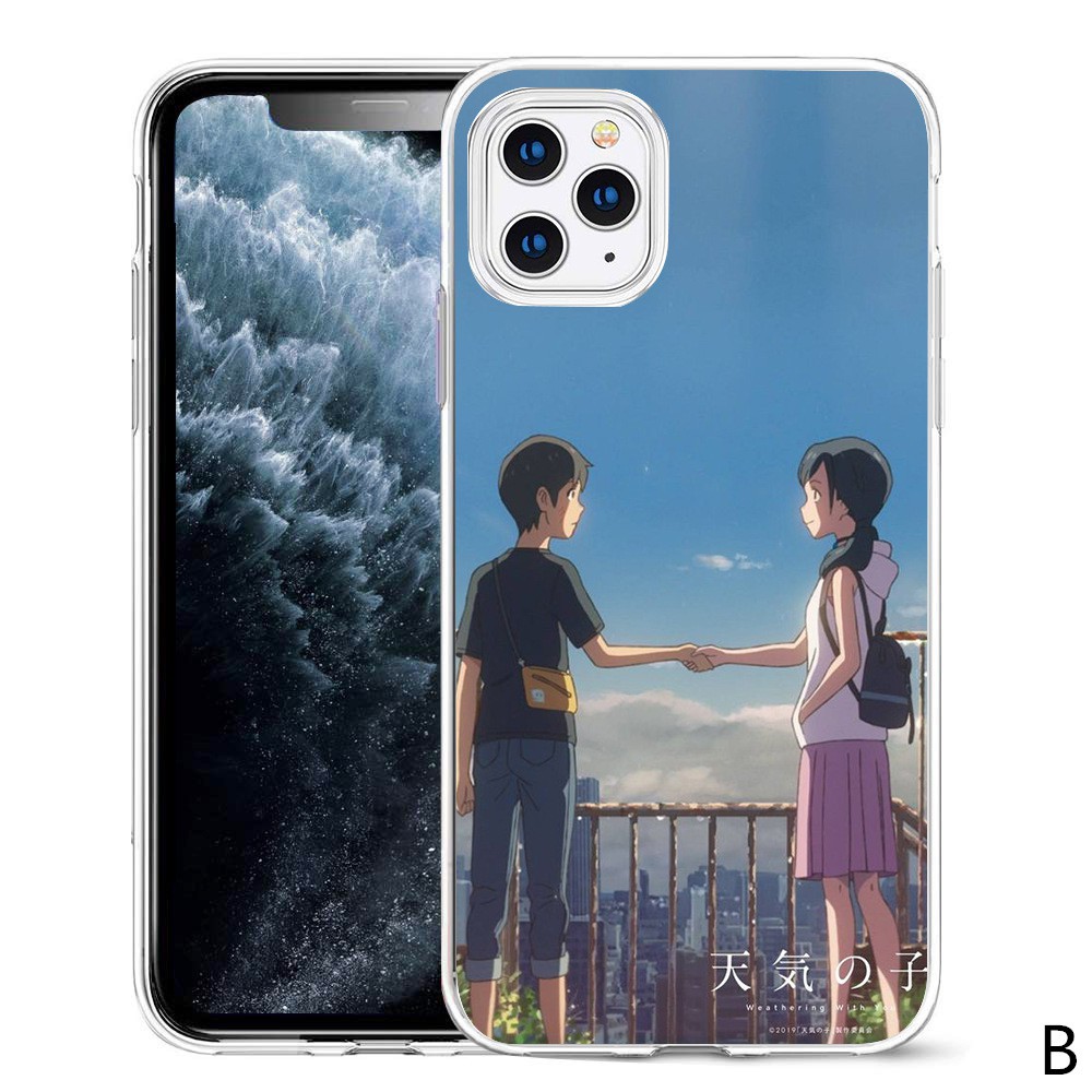 Ốp Điện Thoại Mềm Hình Anime Makoto Shinkai Cho Iphone 12 Pro Max 11 Pro Max Xs Max Xr 8 Plus 7 Plus