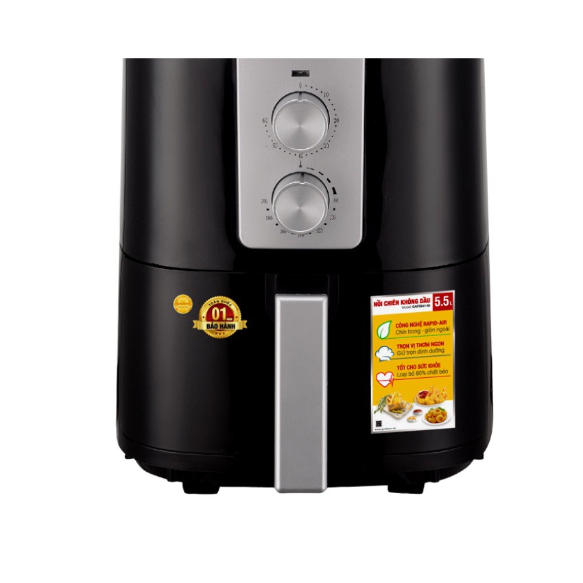 Nồi nướng không dầu, Nồi chiên không dầu Goldsun 10101530 5.5 lít công suất 1700W bảo hành 12 tháng đổi mới 15 ngày.