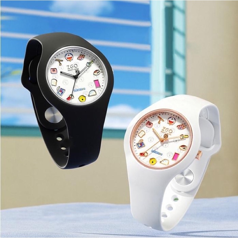 Đồng hồ Doraemon dây Silicon chống thấm nước cho Nam - Nữ